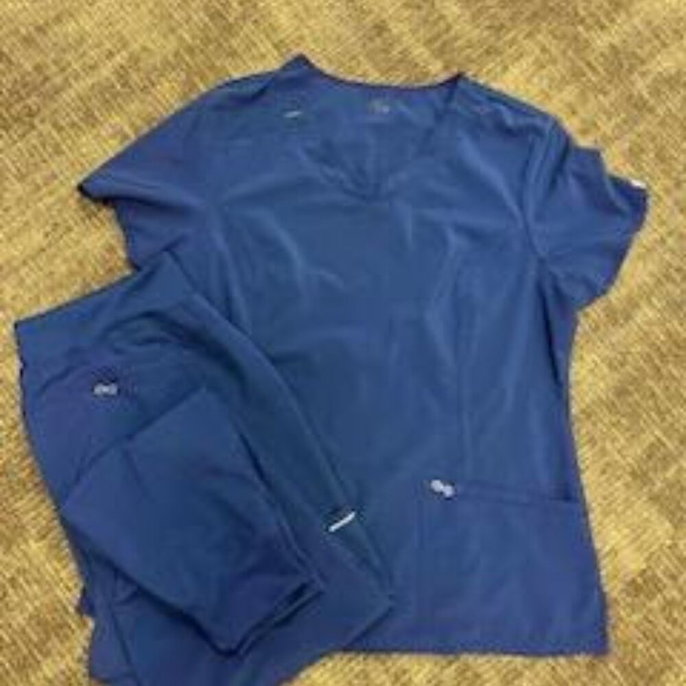 Cherokee Infinity Navy Scrub set XL Tall Jogger